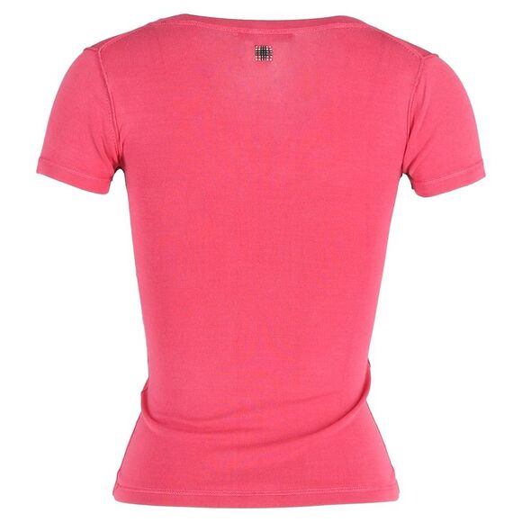 Burberry Bodycon Short Sleeve T-Shirt in Pink Cotton